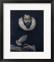 Framed Portrait of Alonso de Herrera 1595-1605