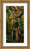 Framed Saint Joseph and the Infant Jesus