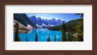 Framed Moraine Lake, Banff National Park, Alberta, Canada