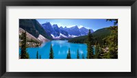 Framed Moraine Lake, Banff National Park, Alberta, Canada