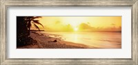 Framed Sint Maarten Sunset, Netherlands Antilles