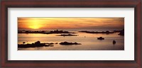 Framed Sunset over Lillia, Brittany, France