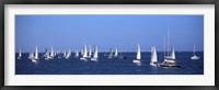 Framed Boats in Regatta, Brittany, France