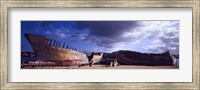Framed Shipwreck at Etel River, Brittany, France