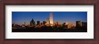 Framed Dallas, Texas at Dusk