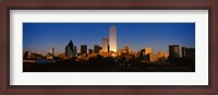 Framed Dallas, Texas at Dusk