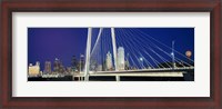 Framed Margaret Hunt Hill Bridge, Dallas, Texas