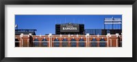 Framed Rangers Ballpark, Dallas, Texas