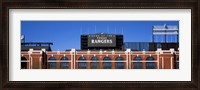 Framed Rangers Ballpark, Dallas, Texas