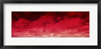 Framed Red Cloud Sky