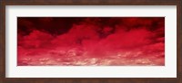 Framed Red Cloud Sky