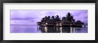 Framed Resort at Dusk, Tahiti, French Polynesia