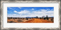 Framed Dirt Road in Tsavo East National Park, Kenya