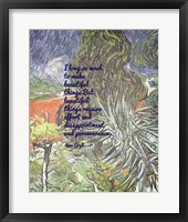 Framed Beautiful Things - Van Gogh Quote 1