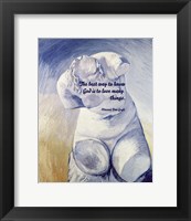 Framed Know God - Van Gogh Quote 2