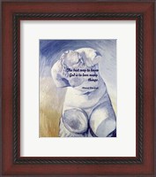 Framed Know God - Van Gogh Quote 2