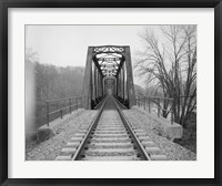 Framed VIEW NORTHEAST OF WEST END OF BRIDGE. - Joshua Falls Bridge, Spanning James River at CSX Railroad