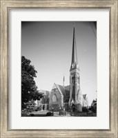 Framed GENERAL VIEW, ELEVENTH ST. FRONT ON LEFT, COURT ST. SIDE ON RIGHT - First Baptist Church, Court and Eleventh Streets, Lynchburg