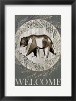 Framed Woodland Welcome III