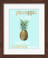 Framed Pineapple Life I