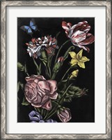 Framed Dark Floral IV