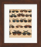 Framed Five Rows of Sunglasses, 2000