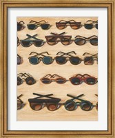 Framed Five Rows of Sunglasses, 2000