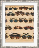 Framed Five Rows of Sunglasses, 2000