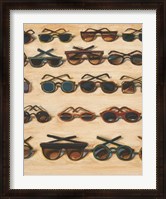 Framed Five Rows of Sunglasses, 2000