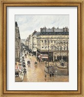 Framed Rue Saint-Honore in the Afternoon. Effect of Rain, 1897