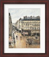 Framed Rue Saint-Honore in the Afternoon. Effect of Rain, 1897