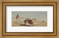 Framed East Hampton Beach, Long Island, 1874