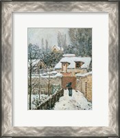 Framed Snow at Louveciennes, 1874