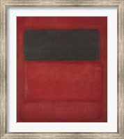 Framed Black over Reds [Black on Red], 1957
