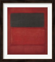 Framed Black over Reds [Black on Red], 1957