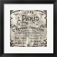 Framed Cafe Paris