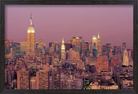 Framed Sunset over Manhattan