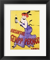 Framed Absinthe Gempp Pernod, 1903