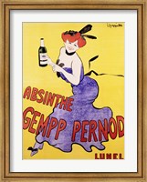 Framed Absinthe Gempp Pernod, 1903