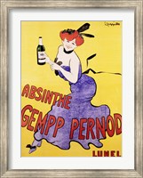 Framed Absinthe Gempp Pernod, 1903