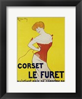 Framed Corset le Furet, 1901