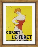 Framed Corset le Furet, 1901