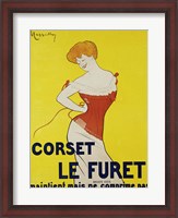 Framed Corset le Furet, 1901