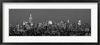 Framed Manhattan Skyline (detail)
