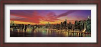 Framed Sunset Over New York (detail)