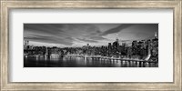 Framed Manhattan Dusk (detail)