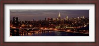 Framed Midtown Manhattan and Williamsburg Bridge 1