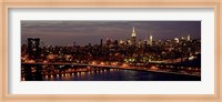 Framed Midtown Manhattan and Williamsburg Bridge 1