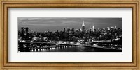 Framed Midtown Manhattan and Williamsburg Bridge 2