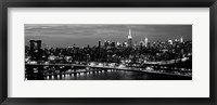 Framed Midtown Manhattan and Williamsburg Bridge 2
